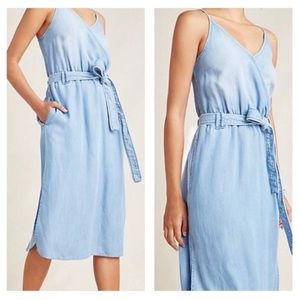 Anthropologie Cloth & Stone Chambray Dress